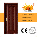 La última puerta de madera sólida de Indonesia del diseño (SC-W116)